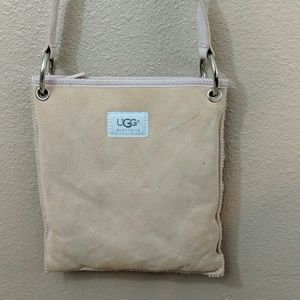 UGG crossbody purse Tan/light pink soft